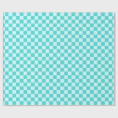 Blue Combination Classic Checkerboard von STaylor Geschenkpapier (Flach)