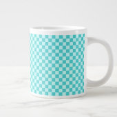 Blue Combination Classic Checkerboard von STaylor Jumbo-Tasse (Rechts)