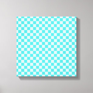 Blue Combination Classic Checkerboard von STaylor Leinwanddruck