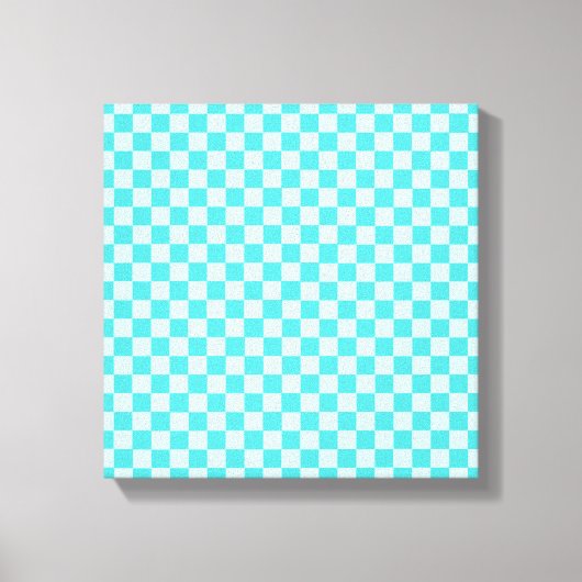 Blue Combination Classic Checkerboard von STaylor Leinwanddruck (Vorderseite)