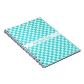 Blue Combination Classic Checkerboard von STaylor Notizblock (Rechte Seite)