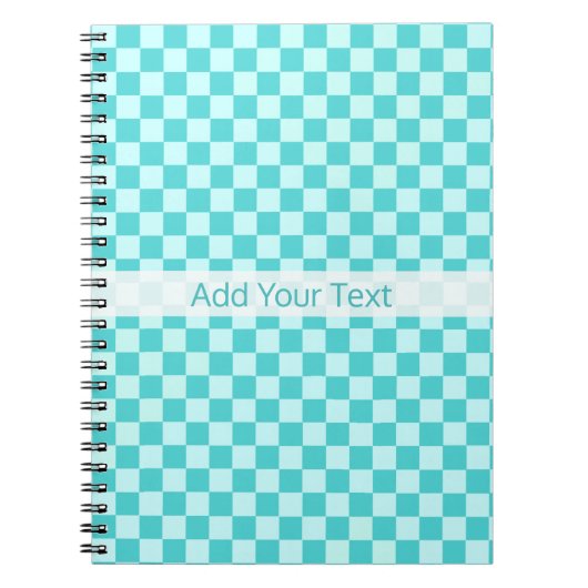 Blue Combination Classic Checkerboard von STaylor Notizblock (Vorderseite)