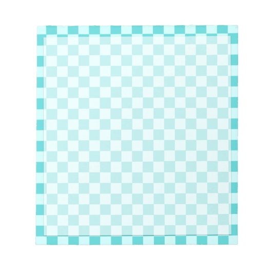 Blue Combination Classic Checkerboard von STaylor Notizblock (Vorderseite)