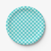 Blue Combination Classic Checkerboard von STaylor Pappteller (Vorderseite)
