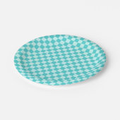 Blue Combination Classic Checkerboard von STaylor Pappteller (Schrägansicht)
