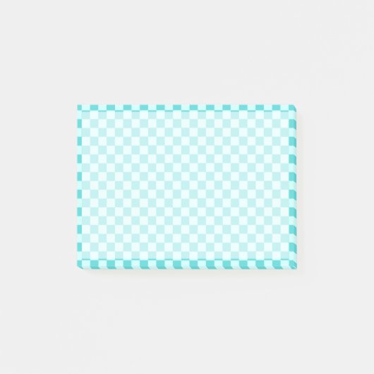 Blue Combination Classic Checkerboard von STaylor Post-it Klebezettel (Vorderseite)