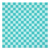 Blue Combination Classic Checkerboard von STaylor Poster (Vorderseite)