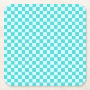 Blue Combination Classic Checkerboard von STaylor Rechteckiger Pappuntersetzer