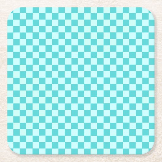 Blue Combination Classic Checkerboard von STaylor Rechteckiger Pappuntersetzer (Vorderseite)