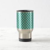 Blue Combination Classic Checkerboard von STaylor Reisebecher (Mittel)