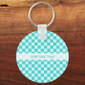 Blue Combination Classic Checkerboard von STaylor Schlüsselanhänger (Vorderseite)