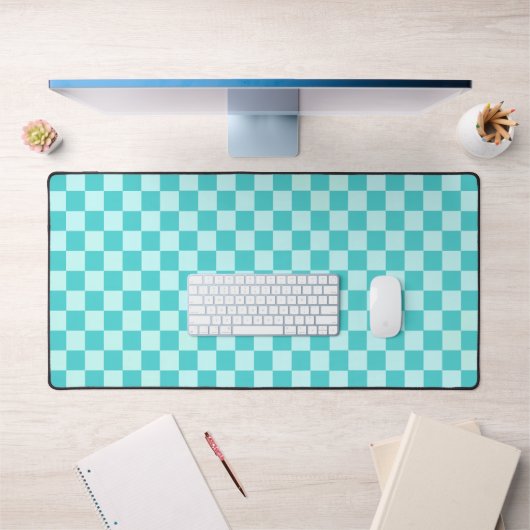 Blue Combination Classic Checkerboard von STaylor Schreibtischunterlage (Büro 1)