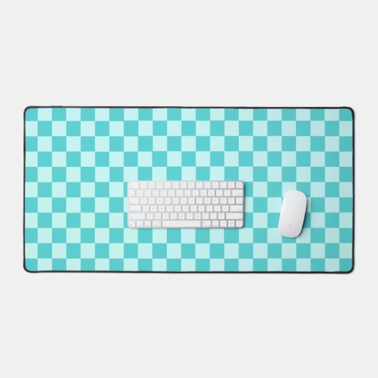 Blue Combination Classic Checkerboard von STaylor Schreibtischunterlage (Tastatur & Maus)