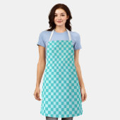 Blue Combination Classic Checkerboard von STaylor Schürze (Getragen)