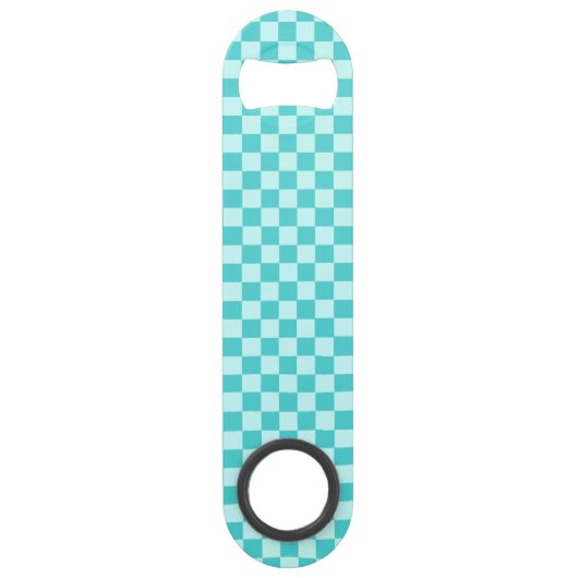 Blue Combination Classic Checkerboard von STaylor Speed Flaschenöffner (Rückseite)