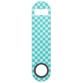 Blue Combination Classic Checkerboard von STaylor Speed Flaschenöffner (Vorderseite)