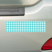 Blue Combination Diamond Pattern von Shirley Taylo Autoaufkleber (Auf Auto)