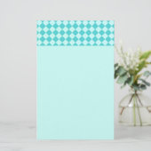 Blue Combination Diamond Pattern von Shirley Taylo Briefpapier (Stehend Vorderseite)
