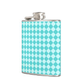 Blue Combination Diamond Pattern von Shirley Taylo Flachmann (Links)