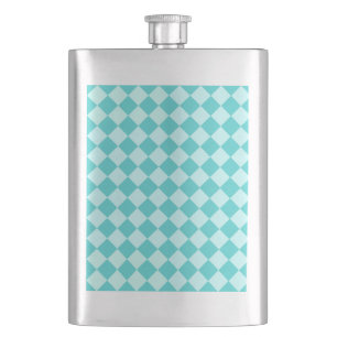 Blue Combination Diamond Pattern von Shirley Taylo Flachmann