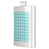 Blue Combination Diamond Pattern von Shirley Taylo Flachmann (Links)