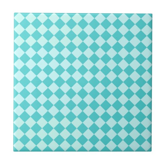 Blue Combination Diamond Pattern von Shirley Taylo Fliese (Vorderseite)