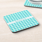 Blue Combination Diamond Pattern von Shirley Taylo Getränkeuntersetzer (Linke Seite)
