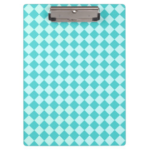 Blue Combination Diamond Pattern von Shirley Taylo Klemmbrett