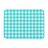 Blue Combination Diamond Pattern von Shirley Taylo Magnet (Horizontal)