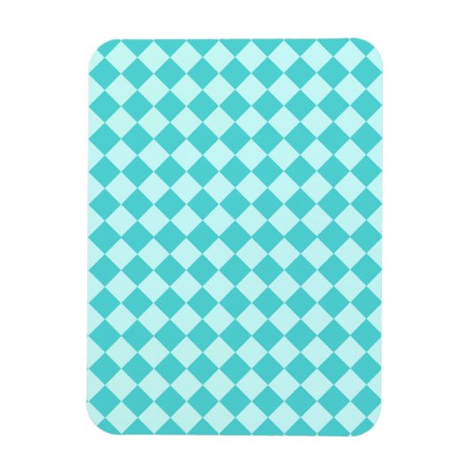 Blue Combination Diamond Pattern von Shirley Taylo Magnet (Vertikal)