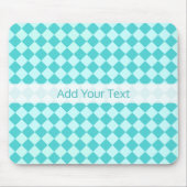 Blue Combination Diamond Pattern von Shirley Taylo Mousepad (Vorne)
