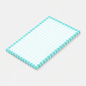 Blue Combination Diamond Pattern von Shirley Taylo Post-it Klebezettel (angewinkelt)