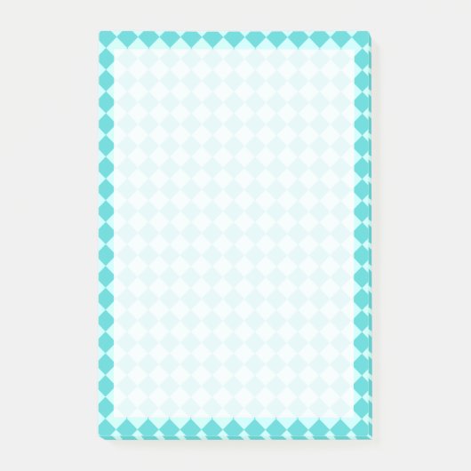 Blue Combination Diamond Pattern von Shirley Taylo Post-it Klebezettel (Vorderseite)