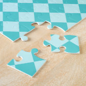 Blue Combination Diamond Pattern von Shirley Taylo Puzzle (Seite)