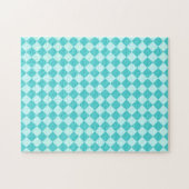 Blue Combination Diamond Pattern von Shirley Taylo Puzzle (Horizontal)