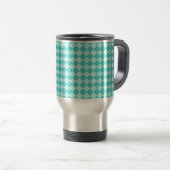 Blue Combination Diamond Pattern von Shirley Taylo Reisebecher (VorderseiteRechts)