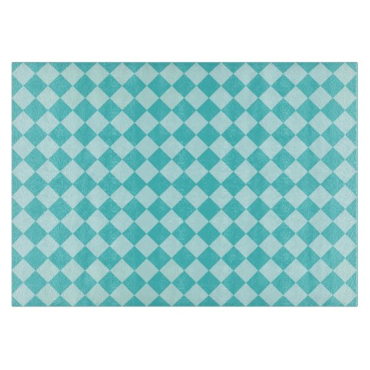 Blue Combination Diamond Pattern von Shirley Taylo Schneidebrett (Vorderseite)