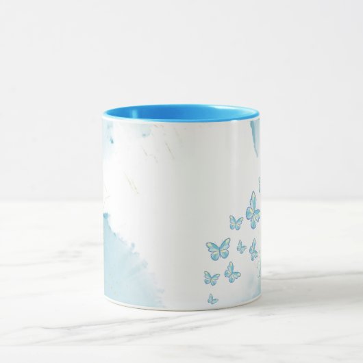 Blue Combo-Marmor-Tasse Tasse (Zentrum)