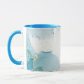 Blue Combo-Marmor-Tasse Tasse (Links)