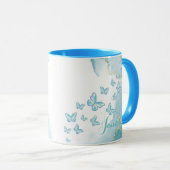 Blue Combo-Marmor-Tasse Tasse (VorderseiteRechts)