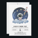 Blue Comet Kids Astronaut Boy Birthday Einladung<br><div class="desc">Nehmen Sie mit unserer Einladung zum Geburtstag des Blue Comet Kids Astronaut Boy eine himmlische Reise auf! Dieses charmante Design verbindet nahtlos die Begeisterung eines Kometen mit bezaubernden Elementen und schafft so eine gleichermaßen reizvolle und faszinierende Einladung. Stellen Sie sich vor, der Name Ihres kleinen Astronauten würde Teil dieser blauen...</div>