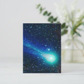 Blue Comet Postkarte (Stehend Vorderseite)