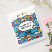 Blue Comic Book Superhero Geburtstagsparty Geschenktütchen (Versiegelt)