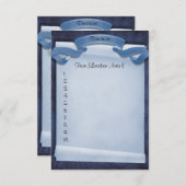 Blue Commitment Zeremony Custom Driving Directors Einladung (Vorne/Hinten)