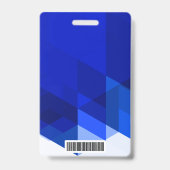 Blue Company Logo Visitenkarte ID Ausweis (Rückseite)