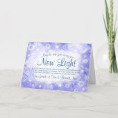 Blue Company Weihnachtskarte, weiße Schneeflocken Karte (Vorderseite)