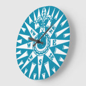 Blue Compass Uhr (Winkel)