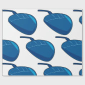 Blue Computer Mouse Geschenkpapier (Flach)