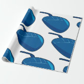 Blue Computer Mouse Geschenkpapier (Ungerollt)