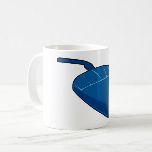 Blue Computer Mouse Kaffeetasse (Vorderseite Links)